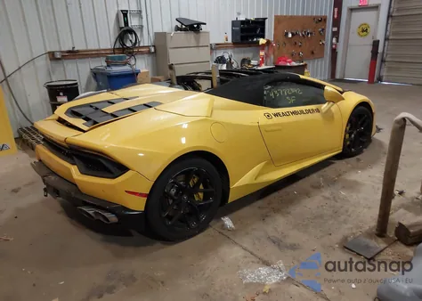 2019 Lamborghini Huracan Lp580-2S z USA, uszkodzony, nr VIN ZHWUR2ZF2KLA12155